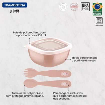 Imagem de Jogo Infantil Tramontina Le Petit Rosa 03 Peças