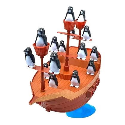 Imagem de Jogo Interativo Pinguins Piratas Equilíbrio Navio Art Brink