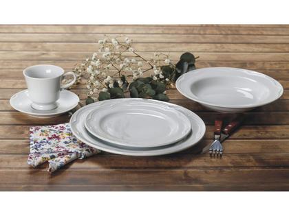 Imagem de Jogo Jantar Chá 30 Peças Cottage Branco Germer Porcelanas