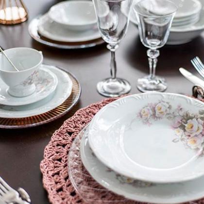 Imagem de Jogo Jantar E Chá 60pçs 12 Pessoas Porcelana Schmidt Eterna