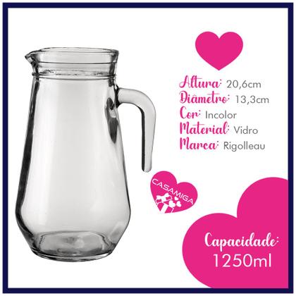Imagem de Jogo Jarra e 6 Copos Vidro Long Drink Bar 1250/350ml
