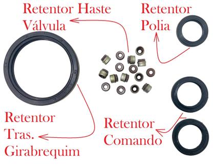 Imagem de Jogo Juntas Motor Corsa Meriva Palio 1.8 16v C/ Retentor