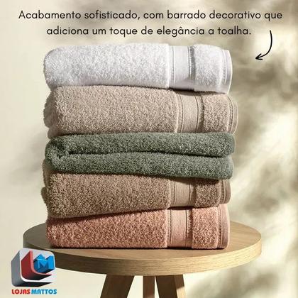 Imagem de Jogo/Kit 2 Toalhas de Banho Linea Karsten + 2 Toalhas de Rosto Grossa Macia 100% Algodão 420g/m2