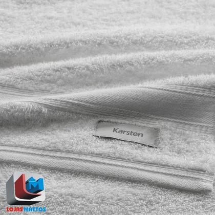 Imagem de Jogo/Kit 2 Toalhas de Banho Linea Karsten + 2 Toalhas de Rosto Grossa Macia 100% Algodão 420g/m2
