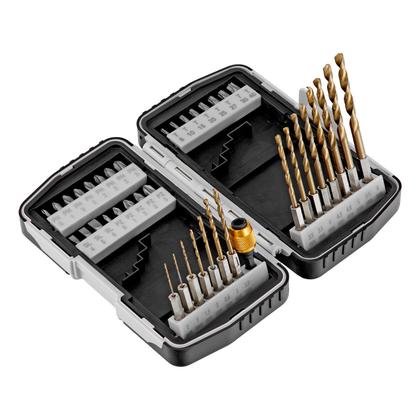 Imagem de Jogo Kit 40 Peças Brocas Bits Furadeira Parafusadeira Mtx