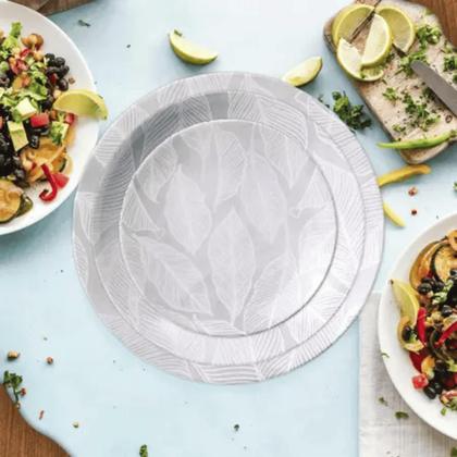 Imagem de Jogo Kit 6 Pratos Fundo 21cm Porcelana Tramontina Arbo Sopa