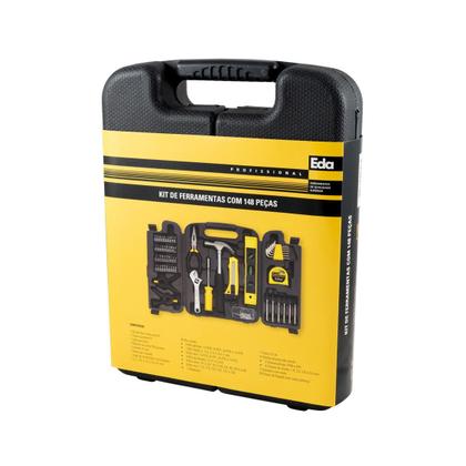 Imagem de Jogo Kit Caixa Ferramentas 148 Peças Com Maleta Eda Pedreiro