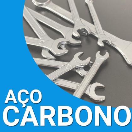 Imagem de Jogo Kit Chave Combinada Fixa e Estrela Boca de 6 a 17mm Com 10 Peças EDA Resistente em Aço Carbono 