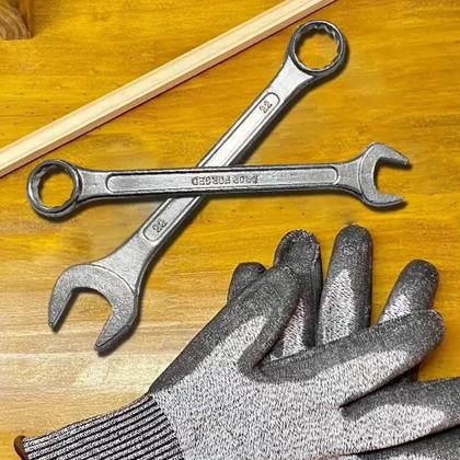 Imagem de Jogo Kit Chave Combinada Fixa e Estrela Boca de 6 a 17mm Com 10 Peças EDA Resistente em Aço Carbono 