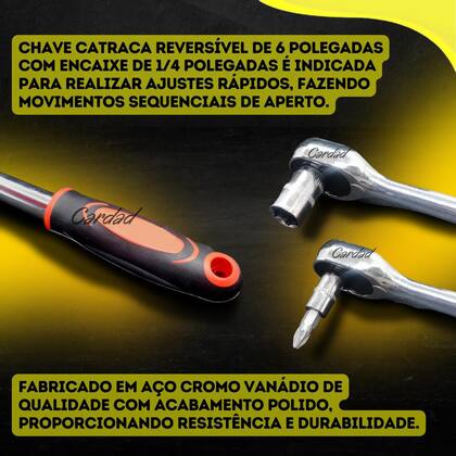 Imagem de Jogo Kit De Soquete 46 Peças 1/4 Catraca Chave Allen Torx