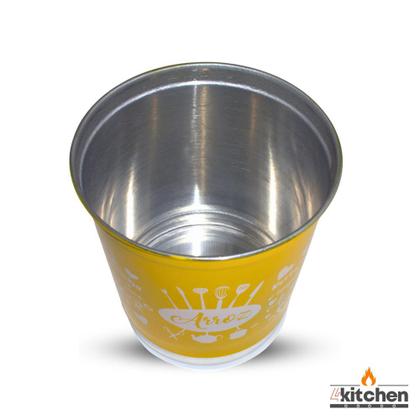 Imagem de Jogo Kit Lata Porta Mantimento em Aluminio Cores com Nome