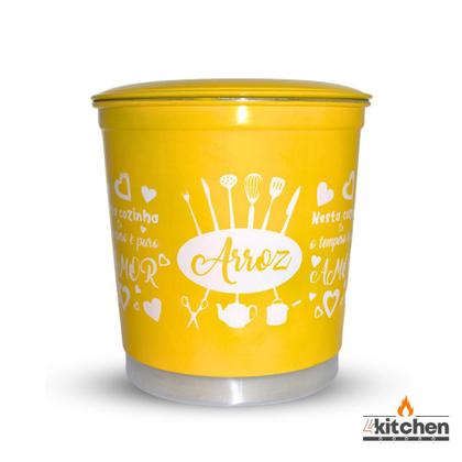 Imagem de Jogo Kit Lata Porta Mantimento em Aluminio Cores com Nome