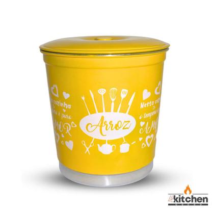 Imagem de Jogo Kit Lata Porta Mantimento em Aluminio Cores com Nome