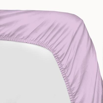 Imagem de Jogo lençol 4 peças cama casal box 1,38x1,88x0,30cm altura hotel pousada resort ótimo acabamento-lilas-claro