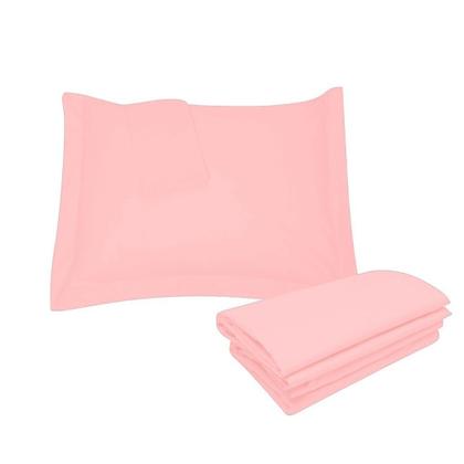 Imagem de Jogo Lençol 600 Fios 100% Algodão King Size S/ Elástico 3 Pç