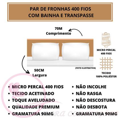 Imagem de Jogo Lençol Cama Box King com Elástico e Fronha 400 Fios 03 Peças 