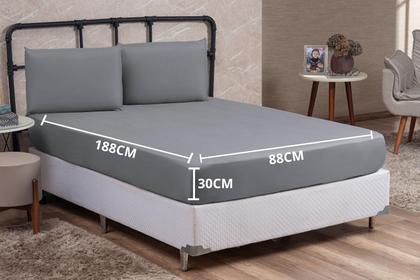 Imagem de Jogo Lençol Cama Box Solteiro 03 Peças Microfibra PREMIUM 150 Fios com Elástico