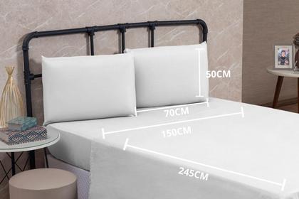 Imagem de Jogo Lençol Cama Box Solteiro 03 Peças Microfibra PREMIUM 150 Fios com Elástico
