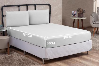 Imagem de Jogo Lençol Cama Box Solteiro 03 Peças Microfibra PREMIUM 150 Fios com Elástico
