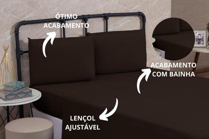 Imagem de Jogo Lençol Cama Box Solteiro 03 Peças Microfibra PREMIUM 150 Fios com Elástico