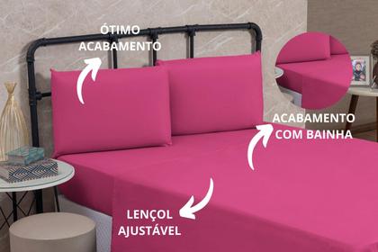 Imagem de Jogo Lençol Cama Box Solteiro 03 Peças Microfibra PREMIUM 150 Fios com Elástico