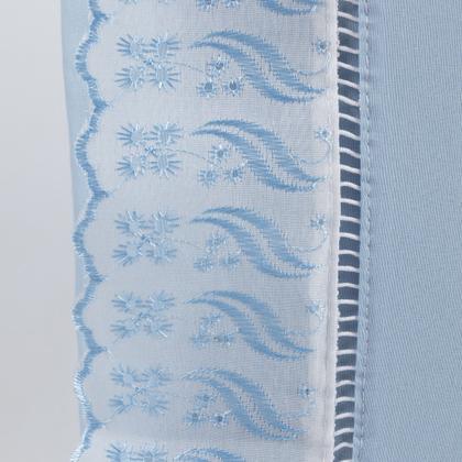 Imagem de Jogo Lençol Cama Queen 3 Peças 100% Algodão Percal 180 fios Com Lese