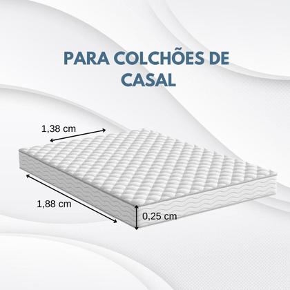 Imagem de Jogo Lençol Casal Estampado Elástico Malha 100% Algodão