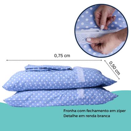 Imagem de Jogo Lençol Casal Estampado Elástico Malha 100% Algodão