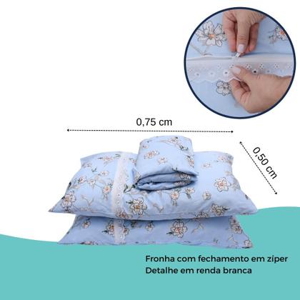 Imagem de Jogo Lençol Casal Estampado Elástico Malha 100% Algodão