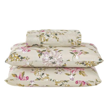 Imagem de Jogo Lençol Casal Percal 400 Fios 3 Peças Estampado E Macio