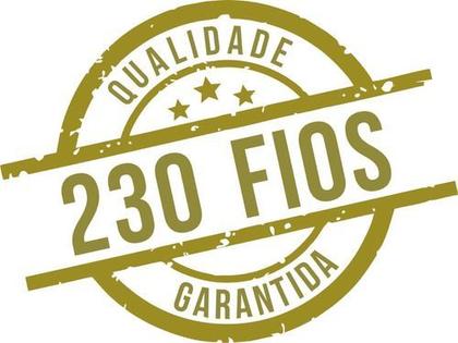 Imagem de Jogo Lençol Casal Queen Size 3 Peças 230 Fios 100% Algodão
