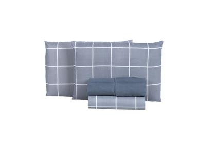 Imagem de Jogo Lençol CasalQueen 4 Peças Estampado com Elástico Em Toda Volta 400 Fios Percal SORTIDO