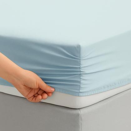 Imagem de Jogo Lençol de cama Queen 400 Fios 3 Peças algodao com elastico