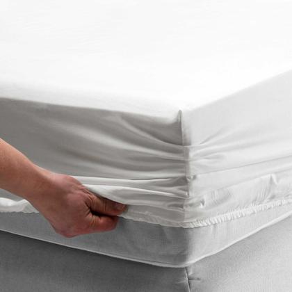 Imagem de Jogo Lençol de cama Queen 400 Fios 3 Peças algodao com elastico