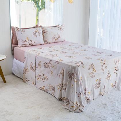 Imagem de Jogo Lençol de Malha Queen 3 Peças 100% Algodão com Fronhas