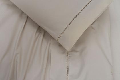 Imagem de Jogo lençol de solteiro 3 peças 100% algodão 400 fios bege