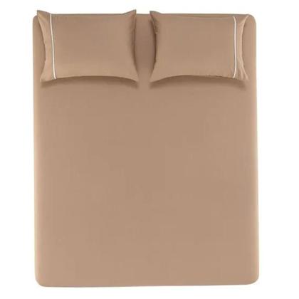 Imagem de Jogo Lençol Elástico Queen 100 Algodão Percal 3 Pçs Karsten