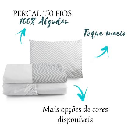 Imagem de Jogo Lençol Infantil Cama Solteiro Kit 3 Pçs Com Fronha