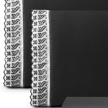 Imagem de Jogo Lençol King 3 Peças 100% Algodão Percal 180 fios Com Lese