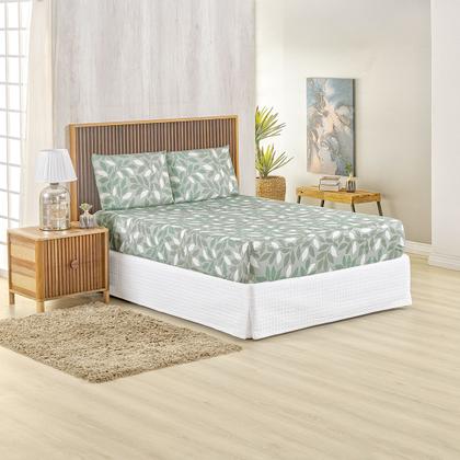 Imagem de Jogo Lençol King Percal 400 Fios 3 Pçs Estampado E Macio