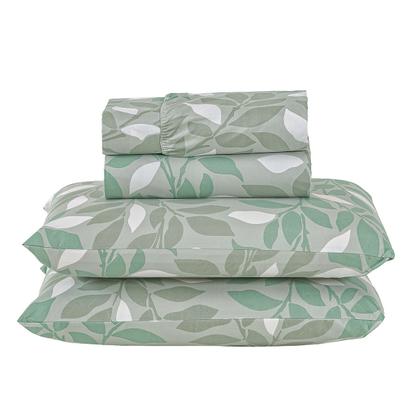 Imagem de Jogo Lençol King Percal 400 Fios 4 Peças Estampado E Macio