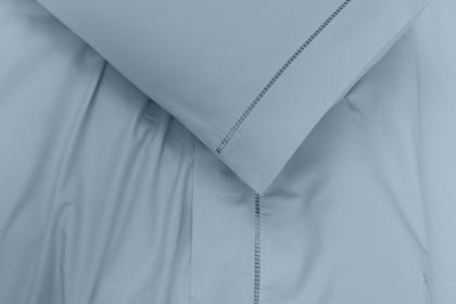 Imagem de Jogo lençol queen 4 peças 100% algodão 400 fios azul