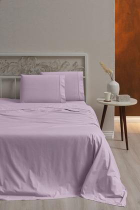 Imagem de Jogo lençol queen 4 peças 100% algodão 400 fios rosa