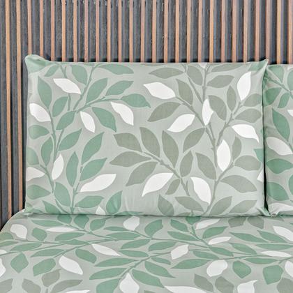 Imagem de Jogo Lençol Queen Percal 400 Fios 3 Pçs Estampado E Macio