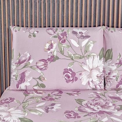 Imagem de Jogo Lençol Queen Percal 400 Fios 3 Pçs Estampado E Macio