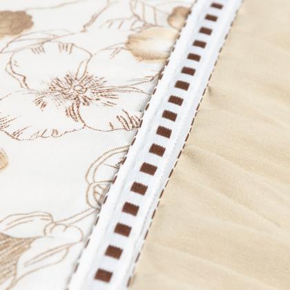 Imagem de Jogo Lençol Queen Size 4 Peças Algodão 180 Fios Estampado com Babadinho