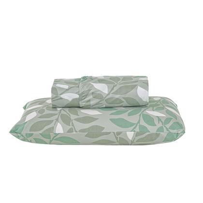 Imagem de Jogo Lençol Solteiro Percal 400 Fios 2 Pçs Estampado E Macio