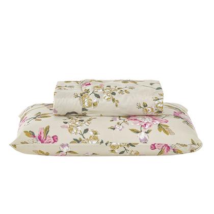 Imagem de Jogo Lençol Solteiro Percal 400 Fios 2 Pçs Estampado E Macio