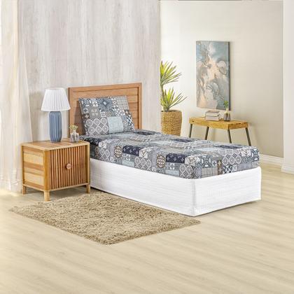 Imagem de Jogo Lençol Solteiro Percal 400 Fios 2 Pçs Estampado E Macio