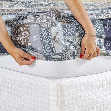 Imagem de Jogo Lençol Solteiro Percal 400 Fios 3 Pçs Estampado E Macio